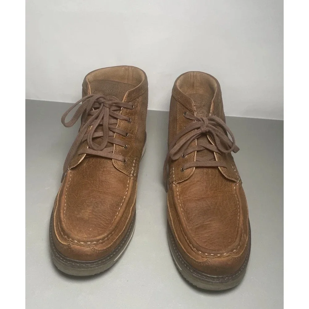 ARIAT LOOKOUT Distressed Leather Moc‎ Toe Chukka Boots Men's US 12 EE